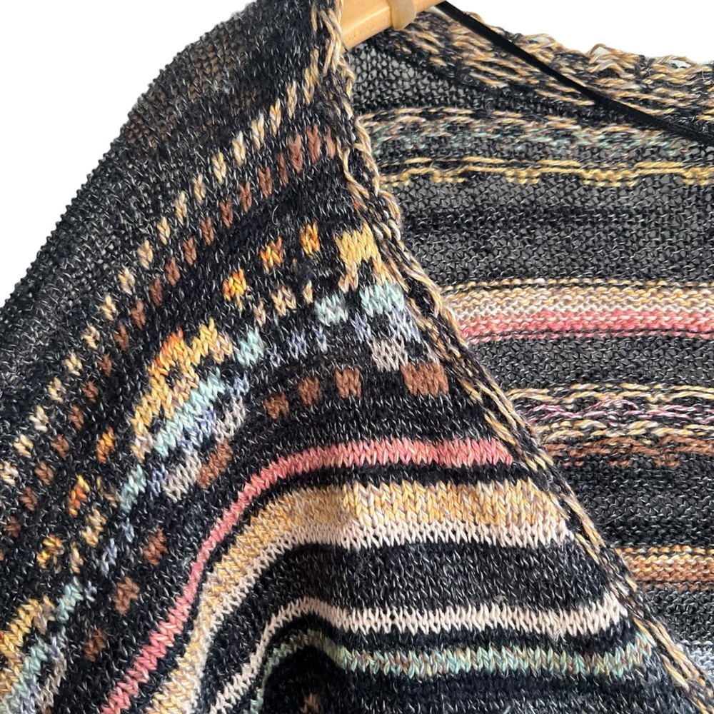 Flawless Free People Oversize Cardigan Nopal Kimono Style Cropped Bell Sleeve - Picture 12 of 15
